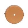 Rosetón redondo de cuero miel Ø 90 mm