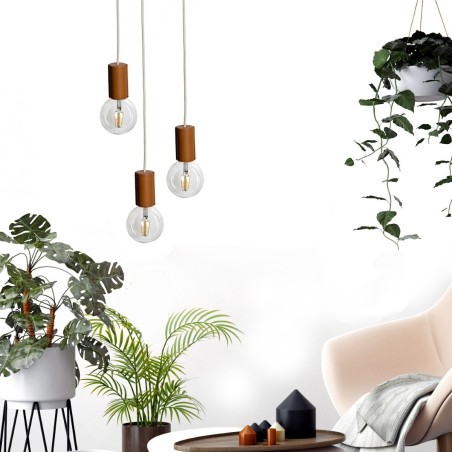 Douille en cuir miel