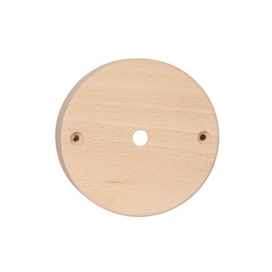 Runde Deckenrosette aus lackierbarem Holz