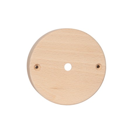 Runde Deckenrosette aus lackierbarem Holz