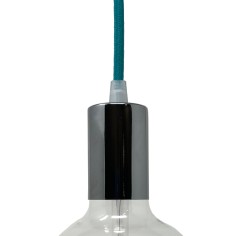 Portalámparas de metal cromado