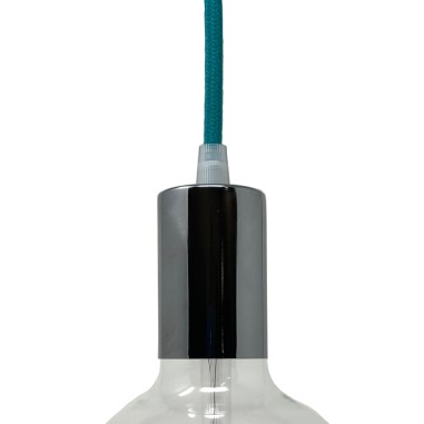 Portalámparas de metal cromado