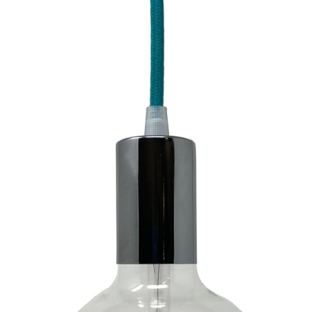 Portalámparas de metal cromado