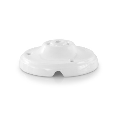 Pavillon vintage en porcelaine blanche