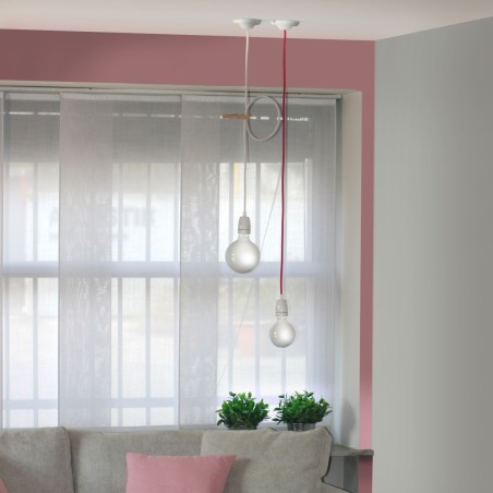 Pavillon vintage en porcelaine blanche