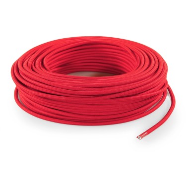 CAVO TESSILE TONDO ROSSO