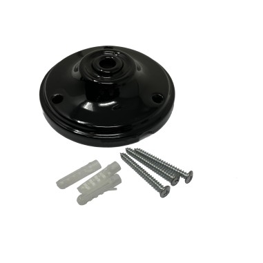 Pavillon vintage en porcelaine noir