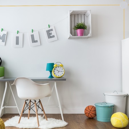 Pavillon en métal blanc Ø 100 mm avec 4 trous latéraux