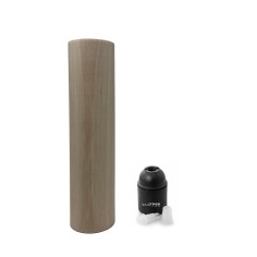 Lampenfassung aus Holz 2