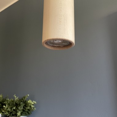 Portalampada il legno