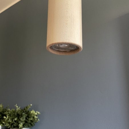 Portalampada il legno