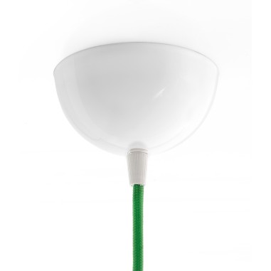 Rosetón semiesférico de metal blanco