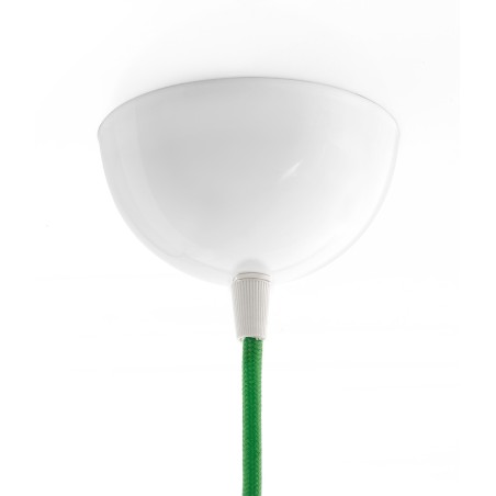 Rosetón semiesférico de metal blanco