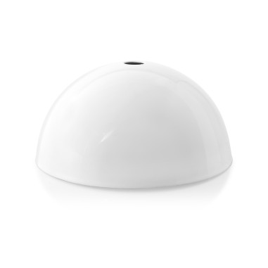 Rosone semisferico in metallo bianco