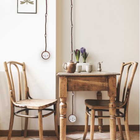 Inverseur rotatif en porcelaine blanc