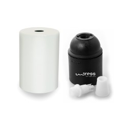 Portalámparas de metal blanco 2