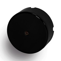 Abzweigdose Ø 100 mm aus schwarzem Porzellan