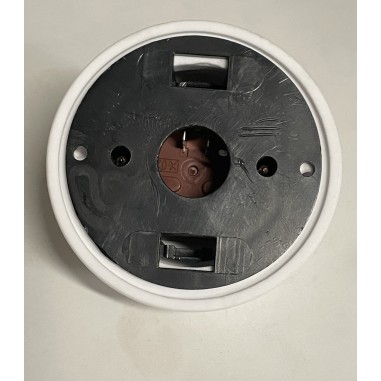 Invertitore rotativo in porcellana bianca con base in legno  - Accessori illuminazione in porcellana