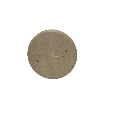 Base de madera pintable Ø 110 mm
Compatible con tomas de porcelana de Ø 90 mm