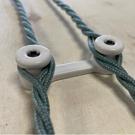 Doppelter Isolator aus Porzellan - Beleuchtungszubehör aus Porzellan