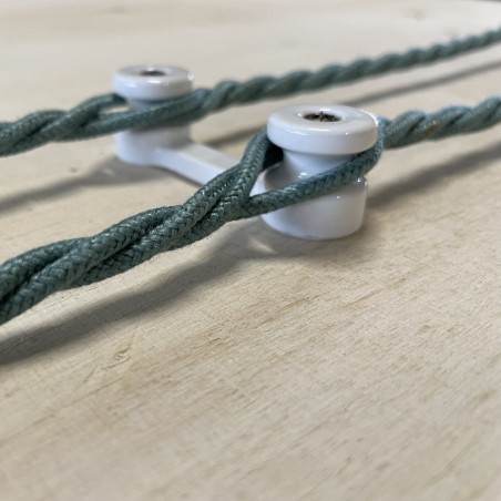 Doppelter Isolator aus Porzellan - Beleuchtungszubehör aus Porzellan