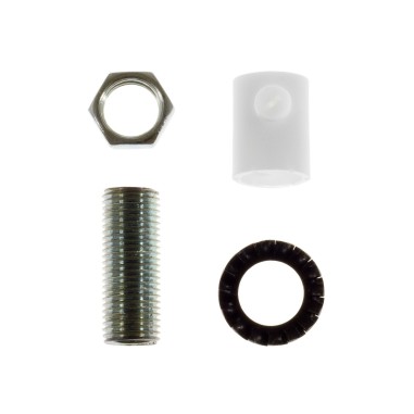 SERRE-CÂBLE CYLINDRIQUE EN PLASTIQUE BLANC