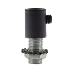 Prensa cables cilíndrica de plástico negra