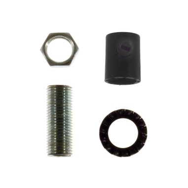 SERRE-CÂBLE CYLINDRIQUE EN PLASTIQUE NOIR