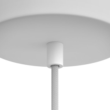 SERRE-CÂBLE CYLINDRIQUE EN PLASTIQUE BLANC