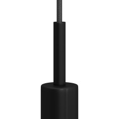 Zylindrische Kabelverschraubung aus schwarzem Metall 2