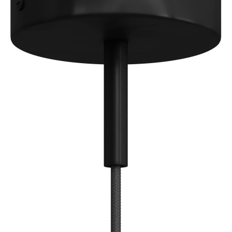 SERRE-CÂBLE CYLINDRIQUE EN METAL HAUT 7CM NOIR