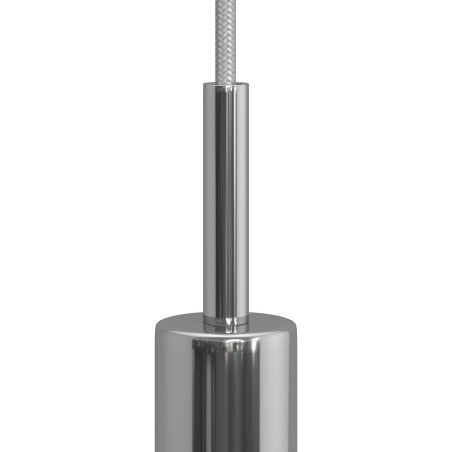 Zylindrische Kabelverschraubung aus verchromtem Metall - Pendelleuchten