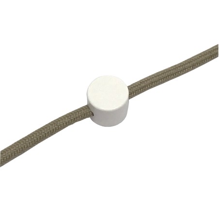 Descentrador/Pasacables en plástico blanco