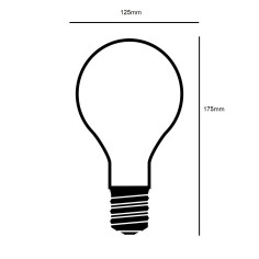 LED-Globelampe G125 mit halbverspiegelter Kupferkuppe 2