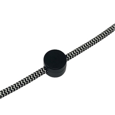 Crochet de décentralisation/Passe-câble en plastique noir