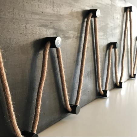 Descentrador/Pasacables redondo negro