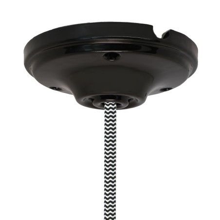 Pavillon vintage en porcelaine noir