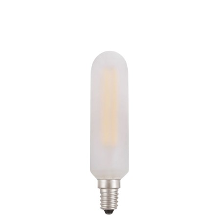Die LED-Röhrenlampe T30 aus weiß satiniertem Glas bietet eine breite Lichtverteilung