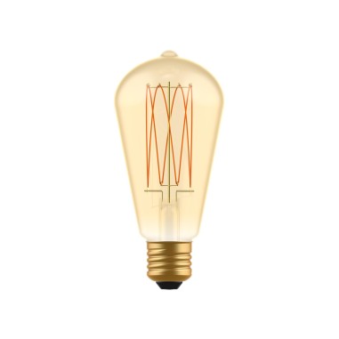 ST64-Leuchtmittel mit Spiralfilament