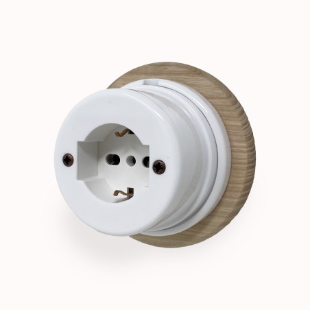 presa polivalente in porcellana
presa ceramica vintage
presa elettrica in porcellana