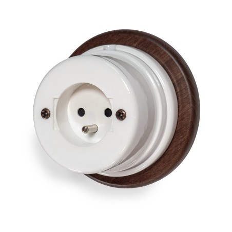 Toma polivalente de porcelana
Toma de cerámica vintage
Toma eléctrica de porcelana