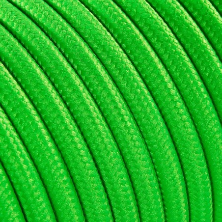 Cable eléctrico redondo recubierto de tela de color