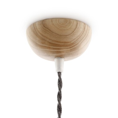 Rosone semisferico in legno verniciabile Ø 95 mm