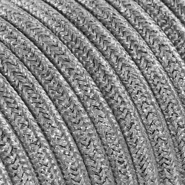 Cable eléctrico redondo recubierto de tela de color