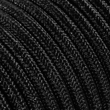 Cable eléctrico redondo recubierto de tela de color