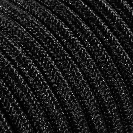 Cable eléctrico redondo recubierto de tela de color