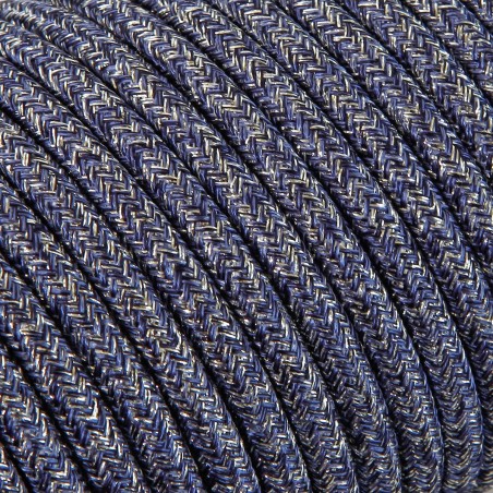 Cable eléctrico redondo recubierto de tela de color