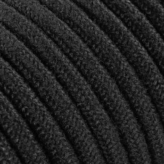 Cable eléctrico redondo recubierto de tela