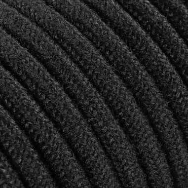 Cable eléctrico redondo recubierto de tela