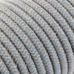 Cable eléctrico redondo recubierto de tela